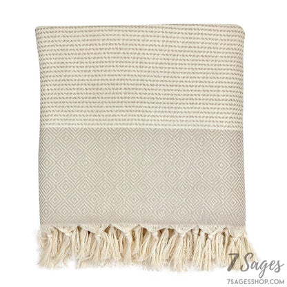 Diamond Stripe Turkish Throw