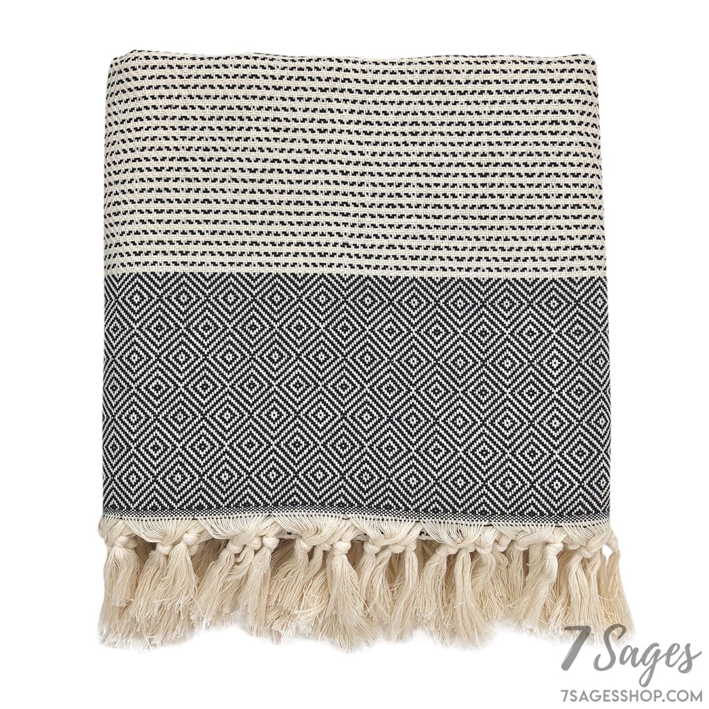 Diamond Stripe Turkish Throw