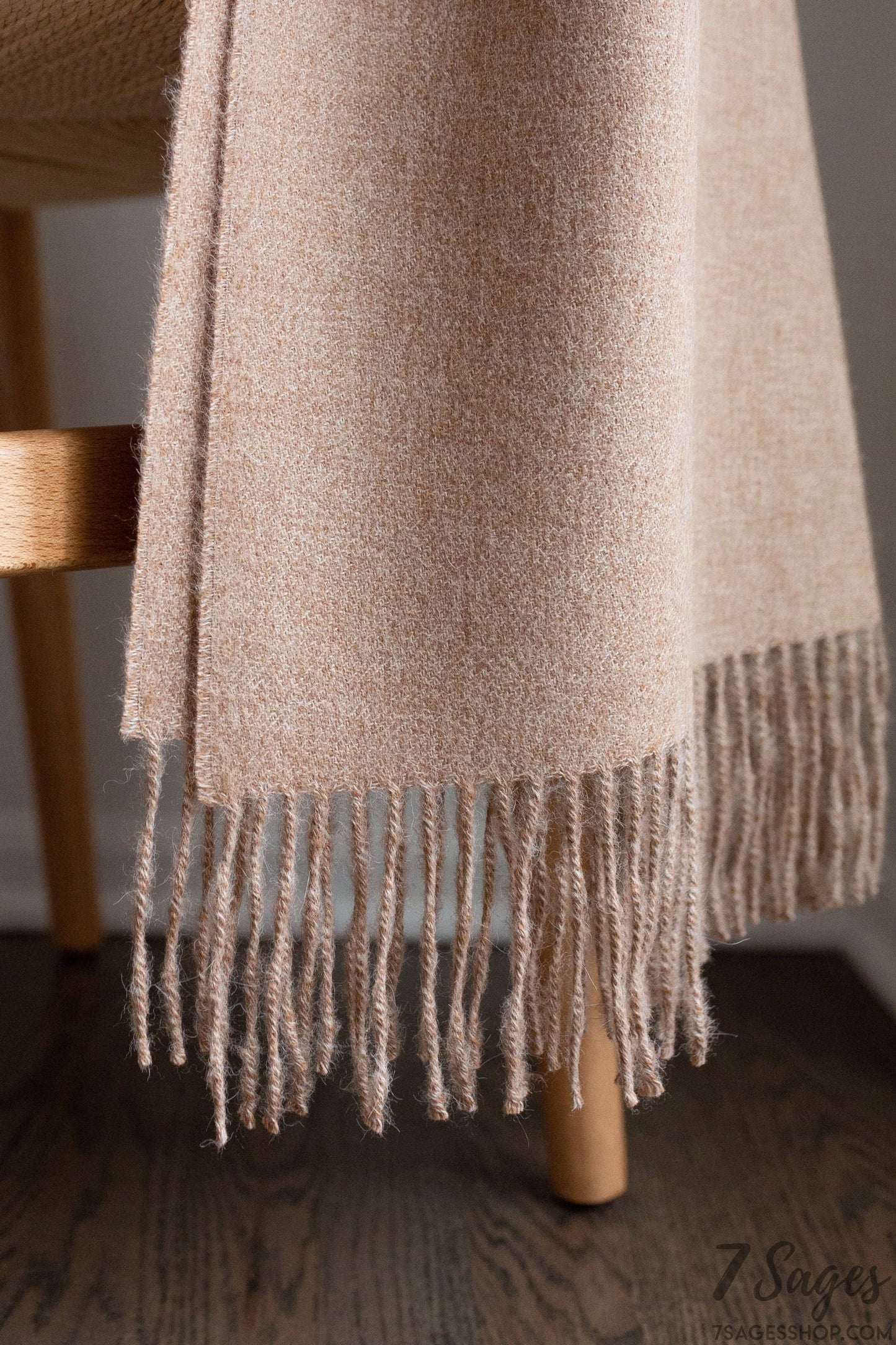 Encanto Alpaca Throw - Sandy Beige