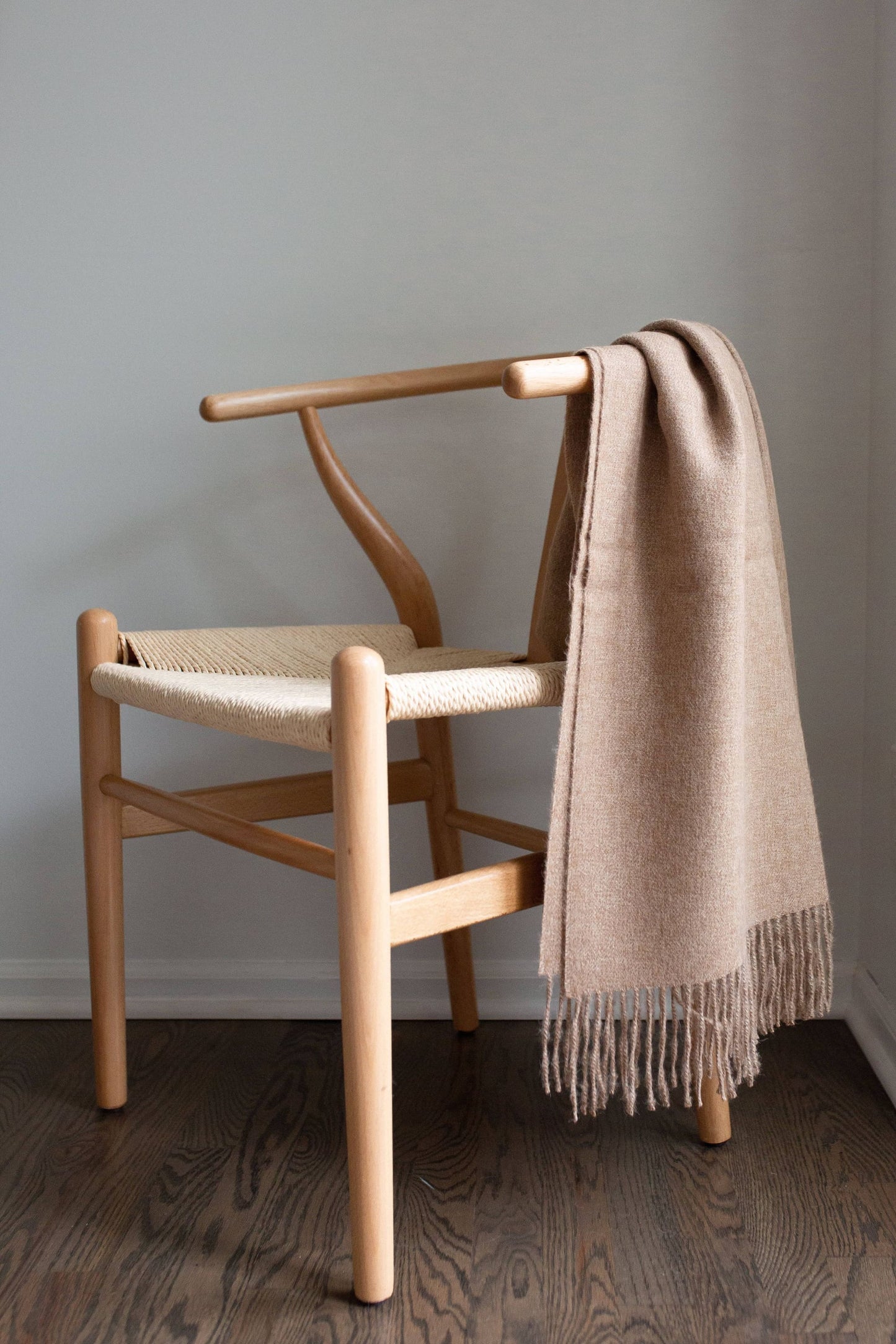 Encanto Alpaca Throw - Sandy Beige