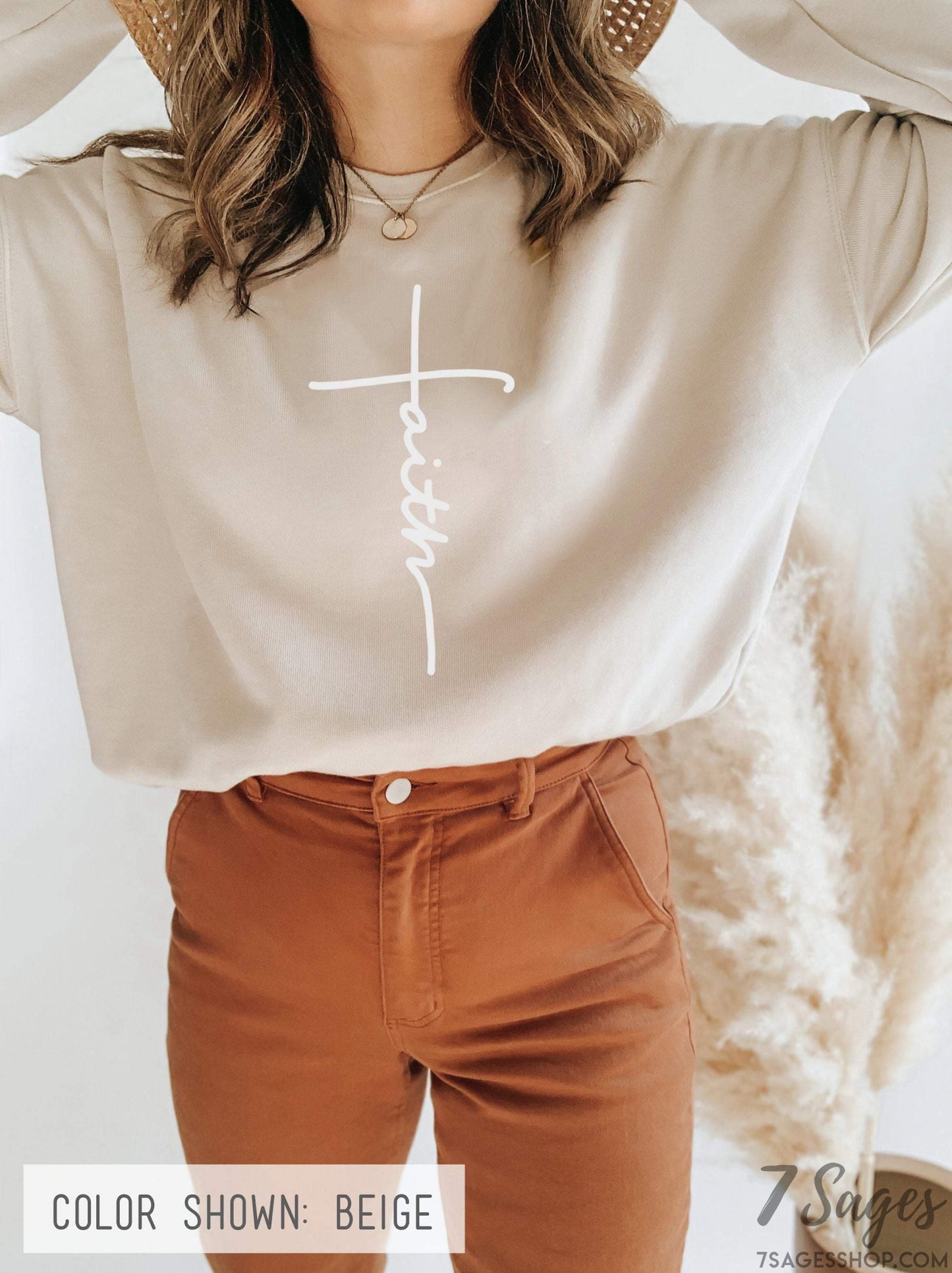 Faith Sweatshirt - Faith Cross Shirt - Faith Shirt - Christian Gift - Faith Gift - Christian Shirts - Christian Sweatshirt