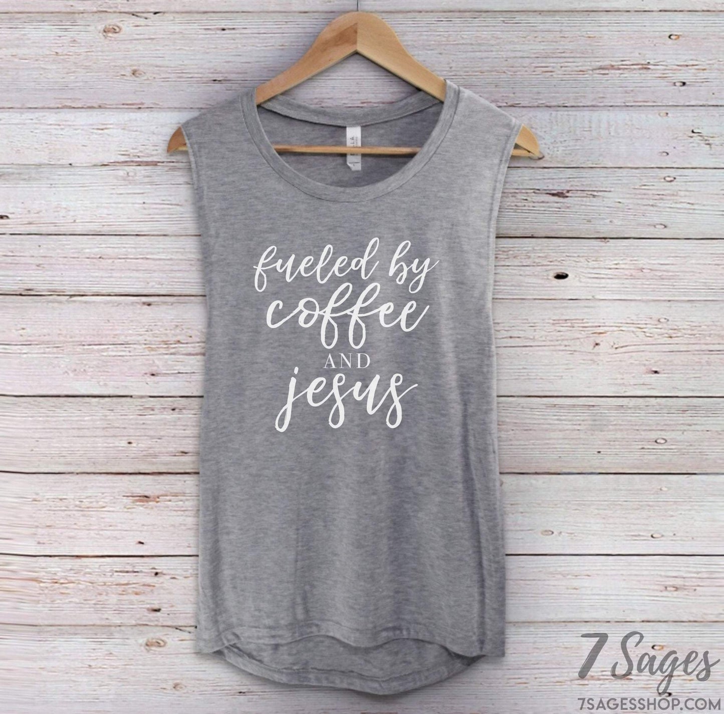 Fueled by Coffee and Jesus Shirt - Coffee Shirt - Jesus Shirt - Funny Saying Shirts