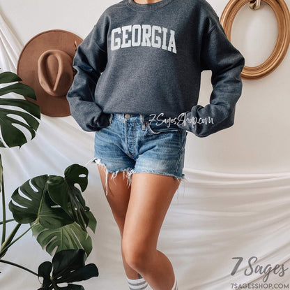 Georgia Sweatshirt - Georgia Shirt - Georgia Sweater - Georgia University Sweatshirt