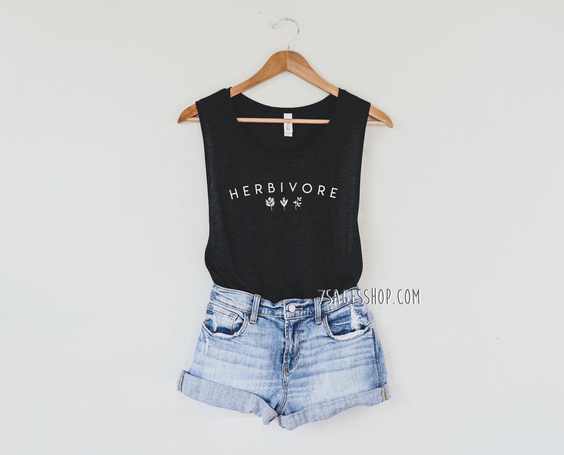 Herbivore Tank Top - Vegan Shirt - Vegan Tank Top - Herbivore Shirt - Vegetarian Shirt - Vegan