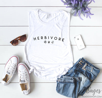 Herbivore Tank Top - Vegan Shirt - Vegan Tank Top - Herbivore Shirt - Vegetarian Shirt - Vegan