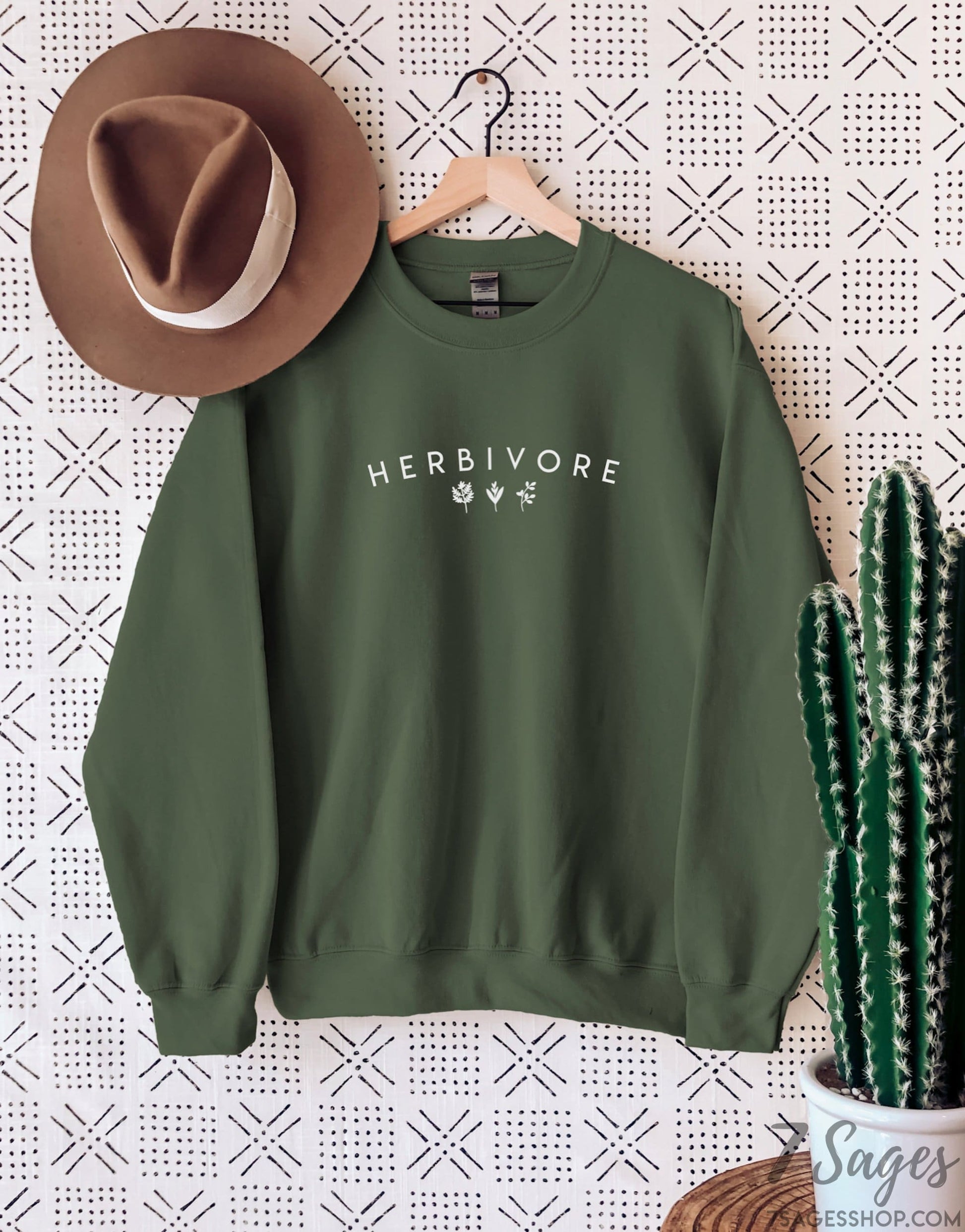 Herbivore Sweatshirt - Herbivore Shirt - Vegan Shirt - Vegan Sweatshirt - Vegetarian Sweatshirt - Vegan Sweatshirt