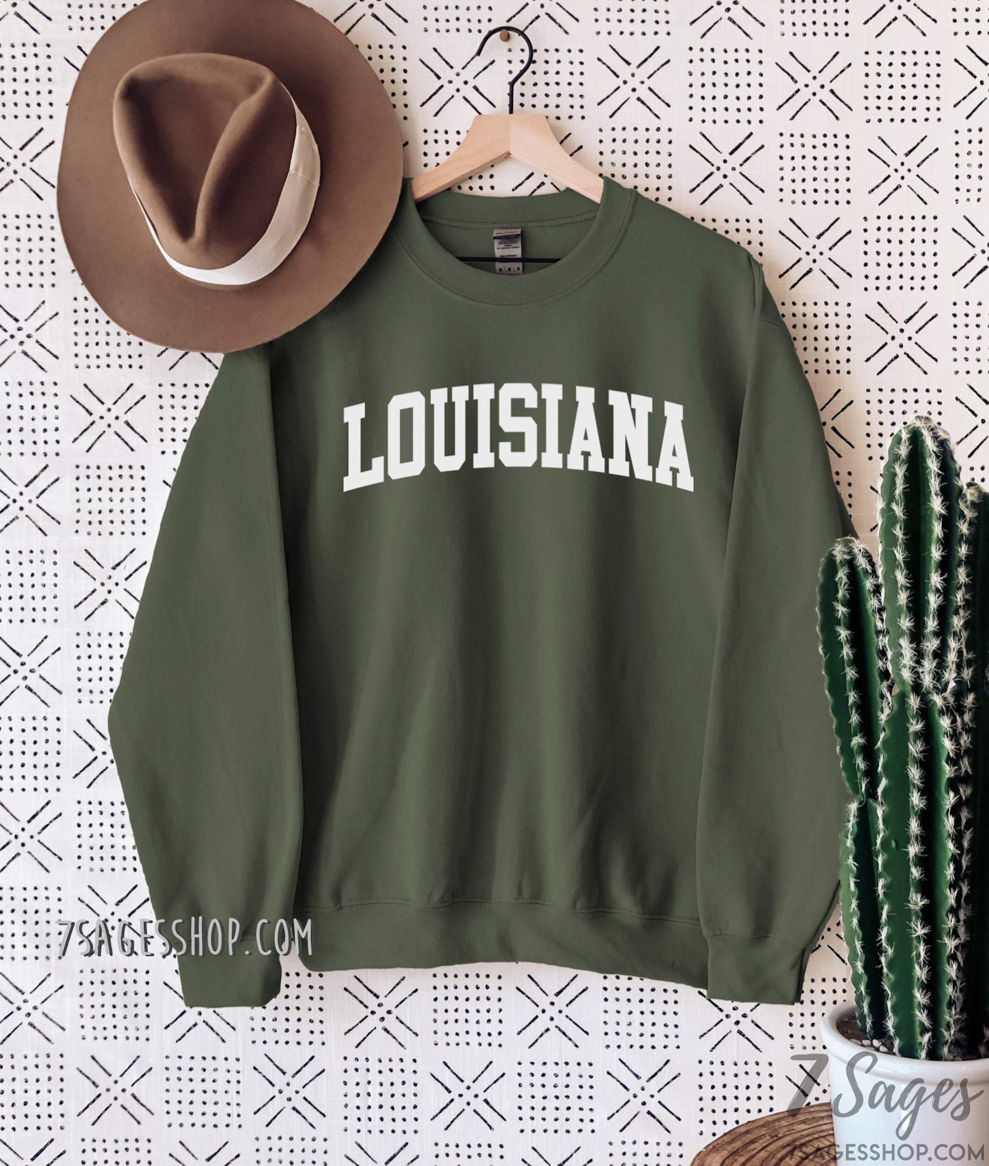 Louisiana Sweatshirt Louisiana Shirts University of Louisiana Crop Top College Sweater Fleece Sweatshirt