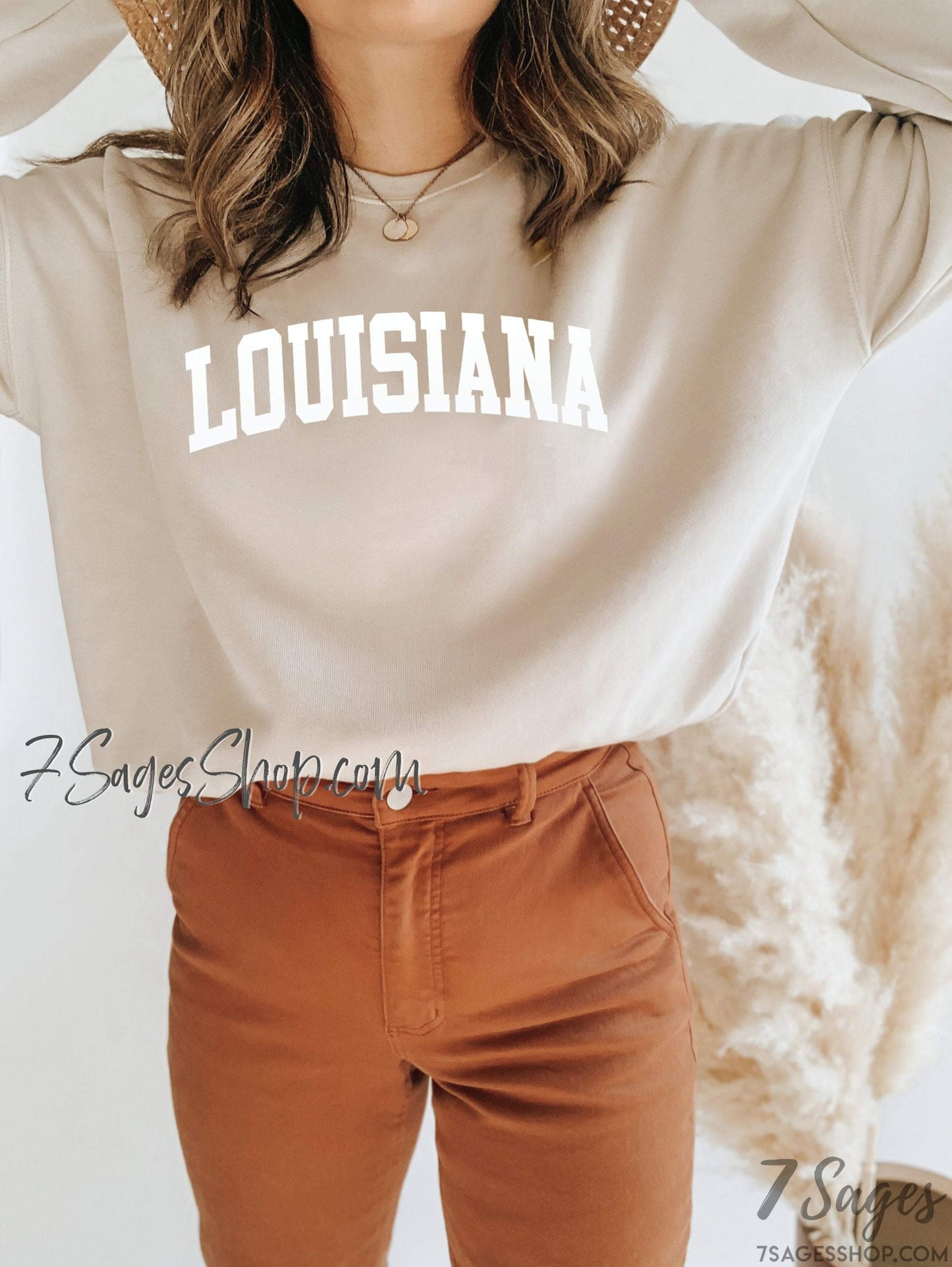 Louisiana Sweatshirt Louisiana Shirts University of Louisiana Crop Top College Sweater Fleece Sweatshirt