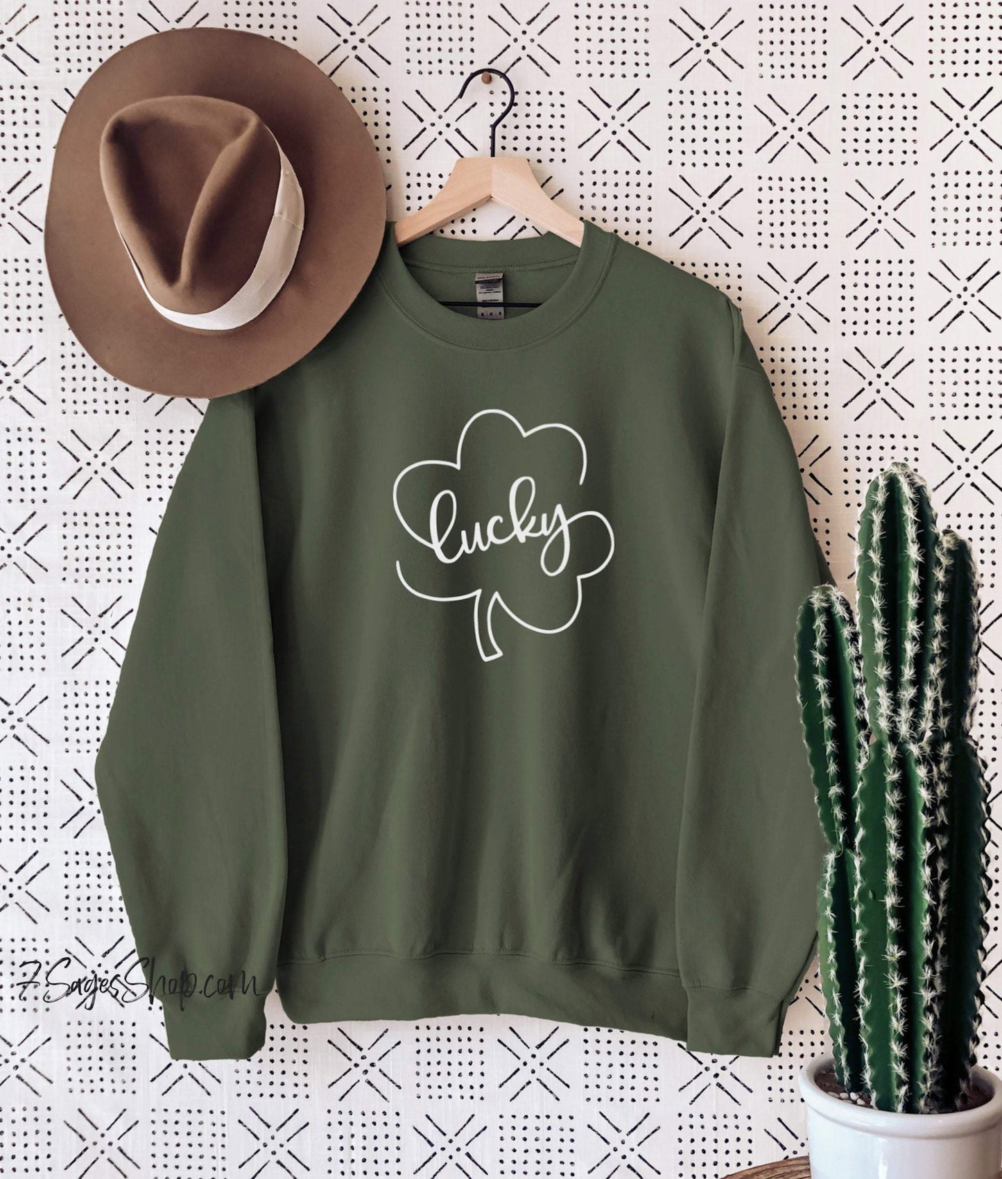 Lucky Clover St Patricks Day Sweatshirt Shirt Sweater Patty’s Day Lucky Clover Tshirt Lucky Clover Sweatshirt