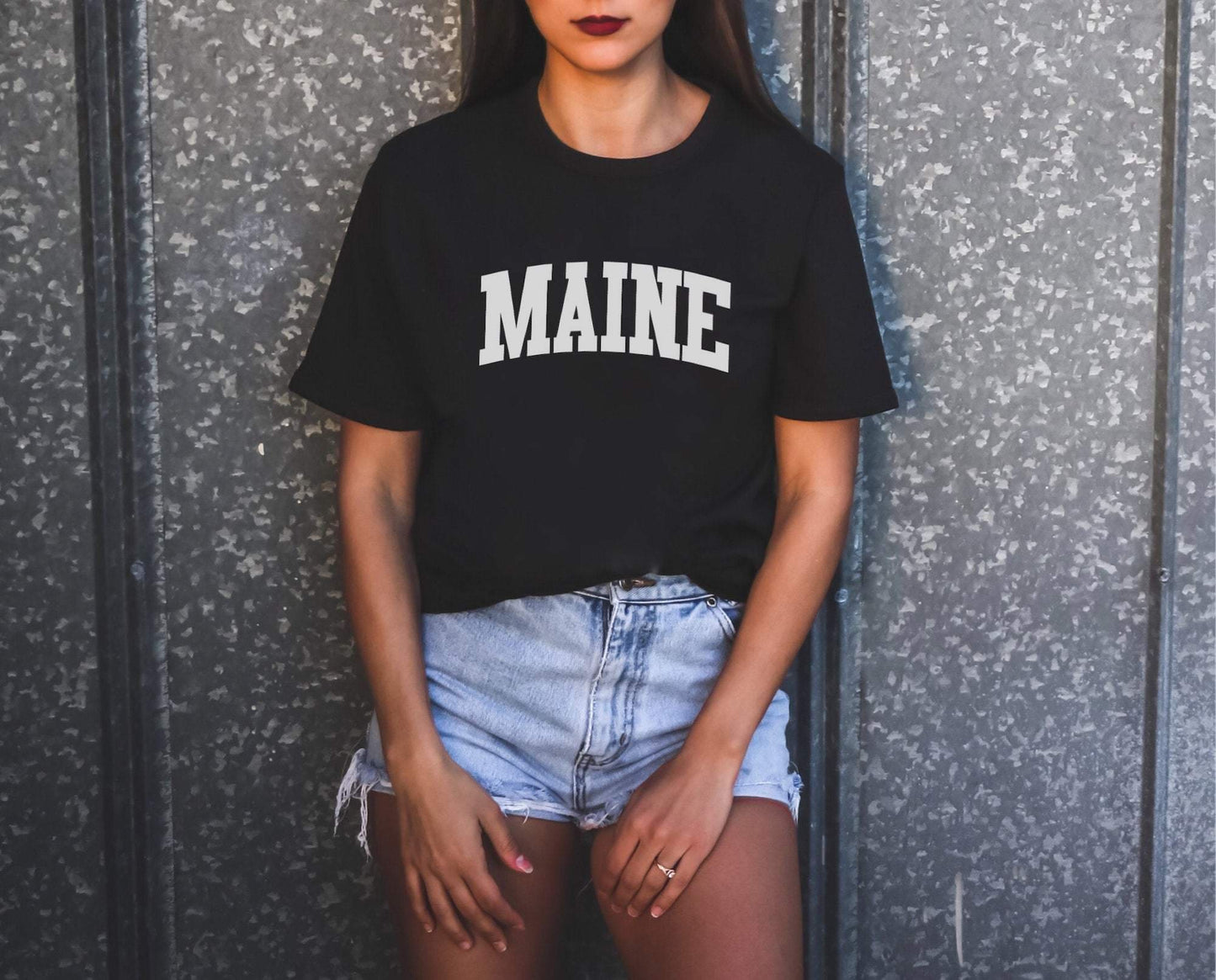 Maine Shirt Maine Tshirt Crewneck Tee Maine Gifts Unisex Soft T-Shirt