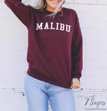 Malibu Sweatshirt - Malibu Sweater - Malibu California Sweatshirt - Malibu California - California Sweatshirt