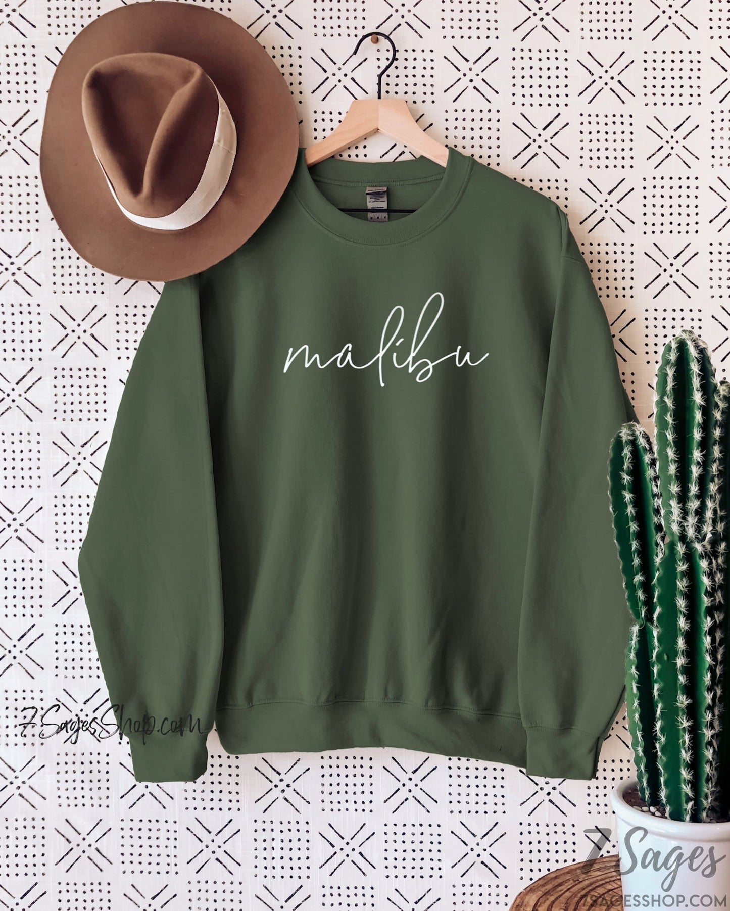 Malibu Sweatshirt Malibu California Sweatshirt Malibu Beach California Sweatshirt