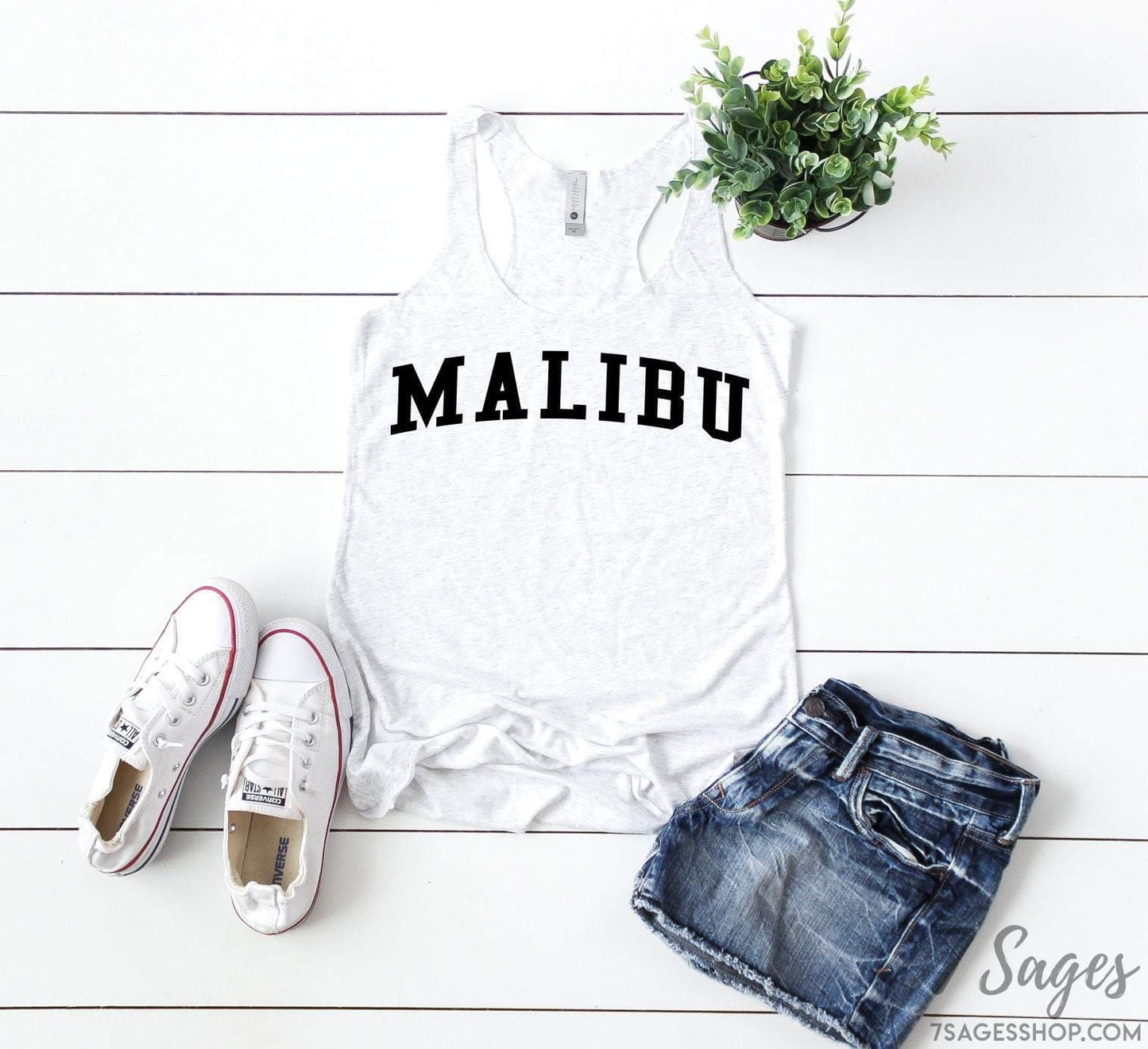 Malibu Tank Top - Malibu Shirt - California Tank Top - California Shirt