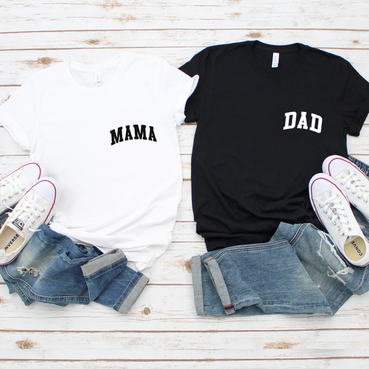 Mama and Dad T-Shirt Set
