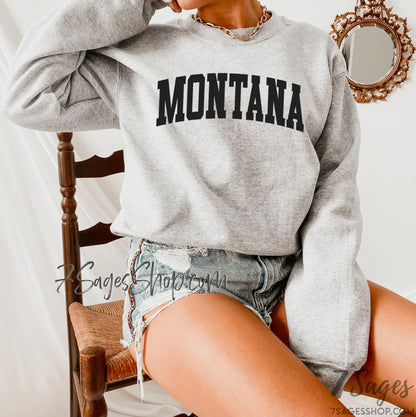 Montana Sweatshirt Montana Shirts University of Montana Sweater Crewneck Sweatshirt