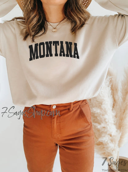 Montana Sweatshirt Montana Shirts University of Montana Sweater Crewneck Sweatshirt