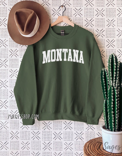 Montana Sweatshirt Montana Shirts University of Montana Sweater Crewneck Sweatshirt