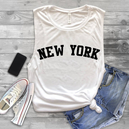 New York Muscle Tank Top - New York Shirt - New York Tank Top - NYC Shirt - NY Shirt - NY Tank Top - New York City Shirt