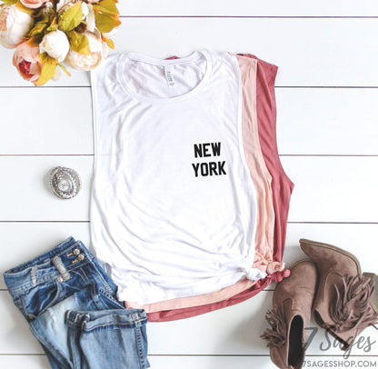 New York Muscle Tank Top - New York Shirt - New York Tank Top - NYC Shirt - NY Shirt - NY Tank Top - New York City Shirt