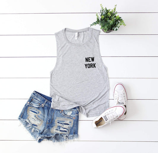 New York Muscle Tank Top - New York Shirt - New York Tank Top - NYC Shirt - NY Shirt - NY Tank Top - New York City Shirt