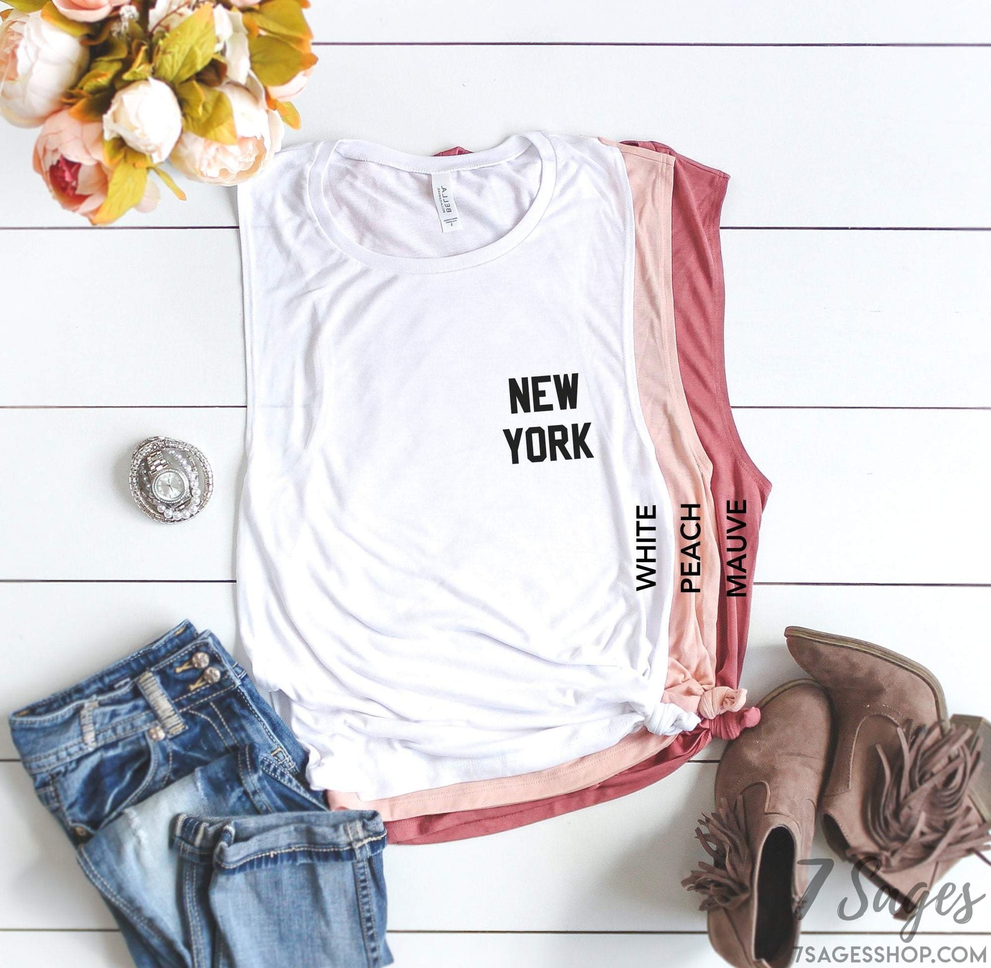 New York Muscle Tank Top - New York Shirt - New York Tank Top - NYC Shirt - NY Shirt - NY Tank Top - New York City Shirt