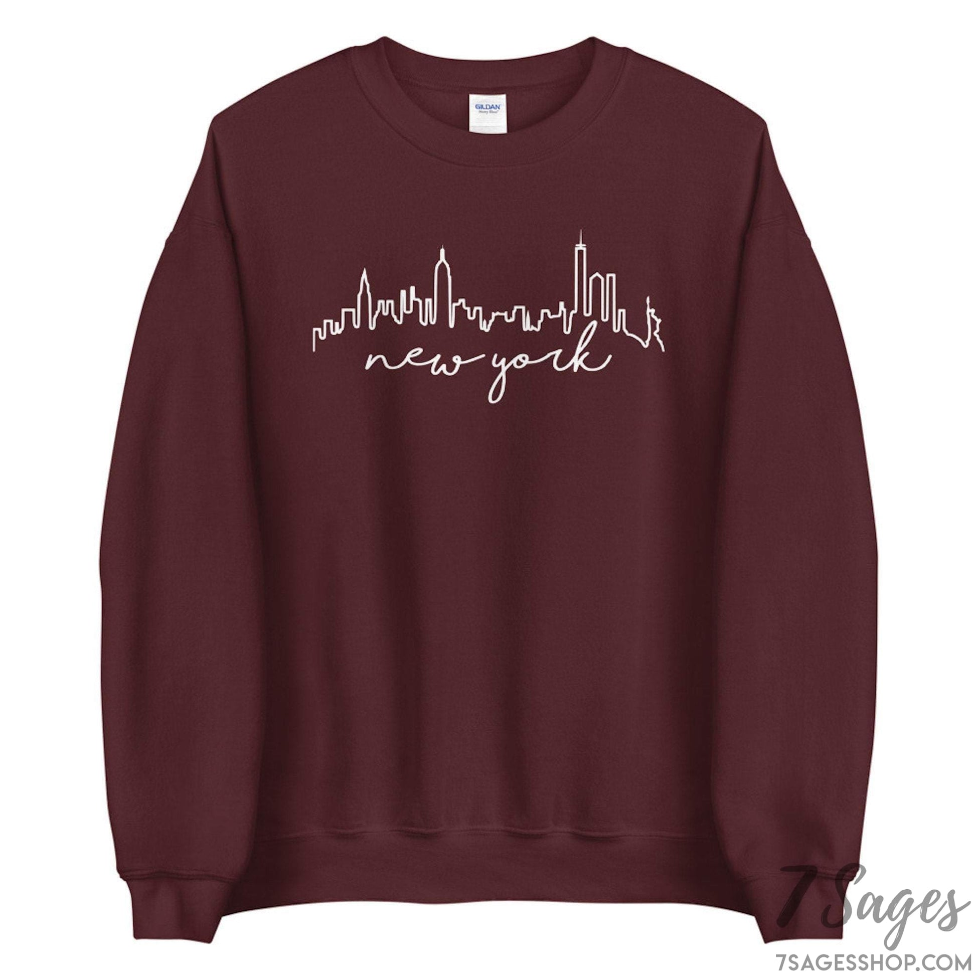 New York Skyline Sweatshirt - New York Sweater - New York Shirt - New York City - East Coast Sweatshirt - NYC Sweatshirt