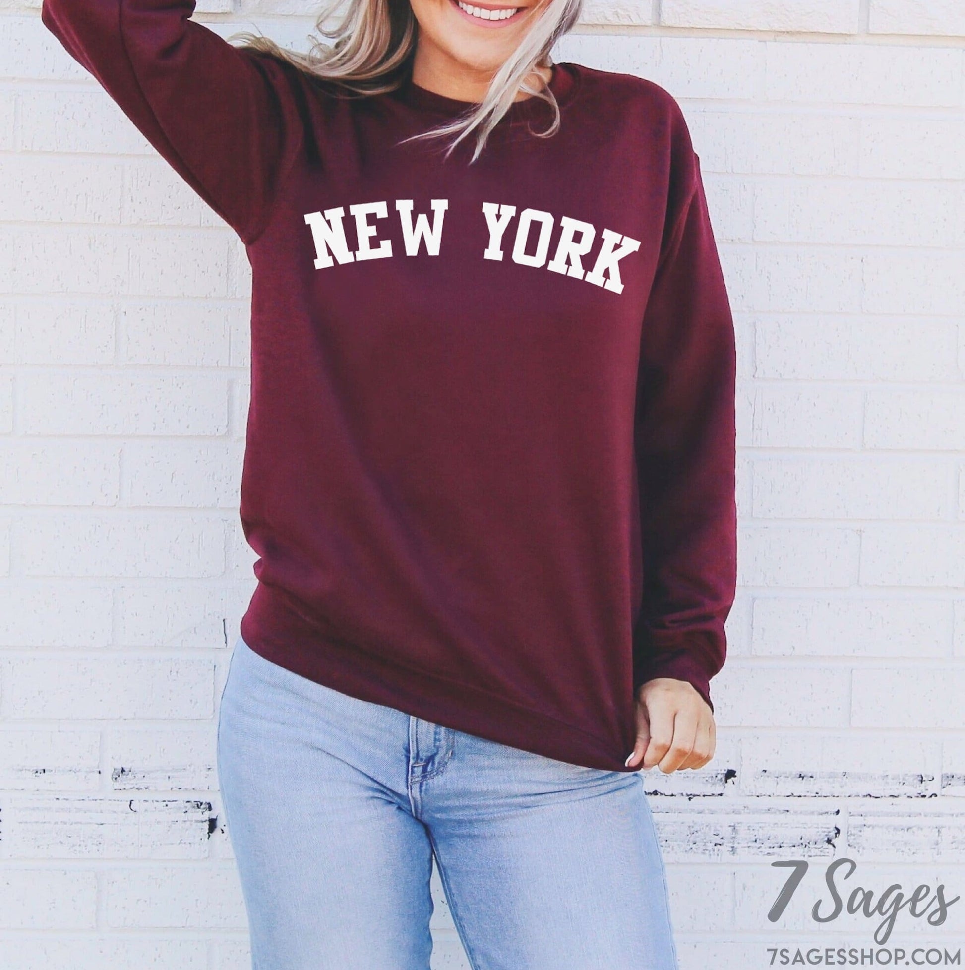 New York Sweatshirt - New York Sweater - New York Shirt - East Coast Sweatshirt - NYC Sweatshirt