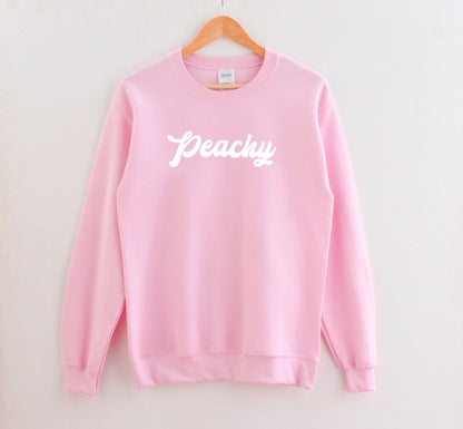 Peachy Sweatshirt - Retro Peachy Shirt - Peachy Tshirt - 70s Sweatshirt