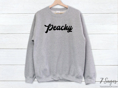 Peachy Sweatshirt - Retro Peachy Shirt - Peachy Tshirt - 70s Sweatshirt