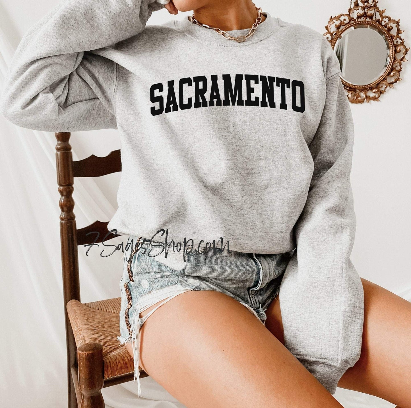 Sacramento Sweatshirt California Shirt Sacramento Crewneck Sweater Norcal Sacramento State Sweatshirt