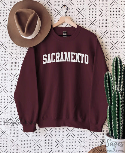 Sacramento Sweatshirt California Shirt Sacramento Crewneck Sweater Norcal Sacramento State Sweatshirt