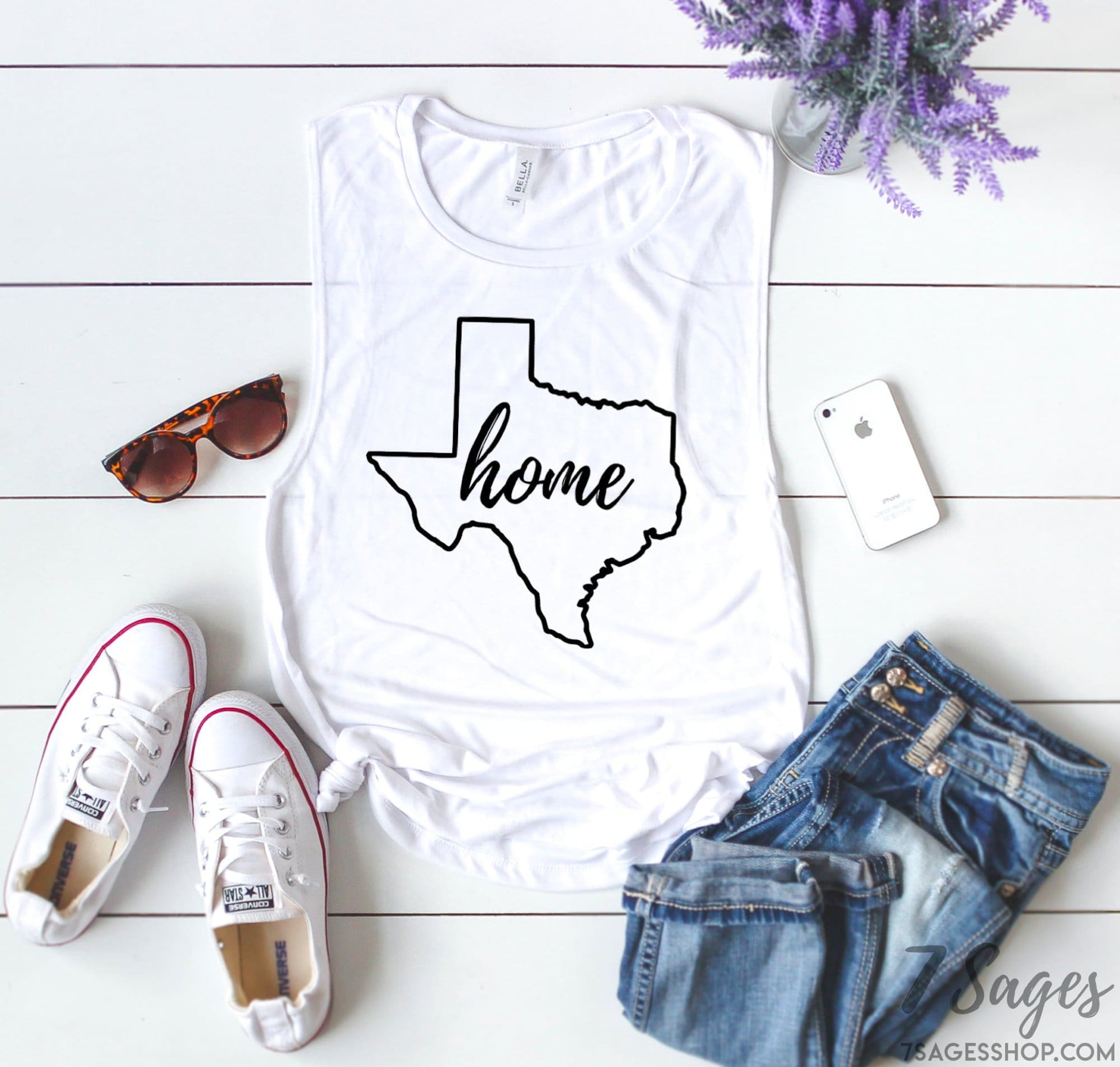 Texas Tank Top - Texas Home Muscle Tank Top - Texas Shirt - Texas Workout Tank Top - Workout Tops - Workout Shirt