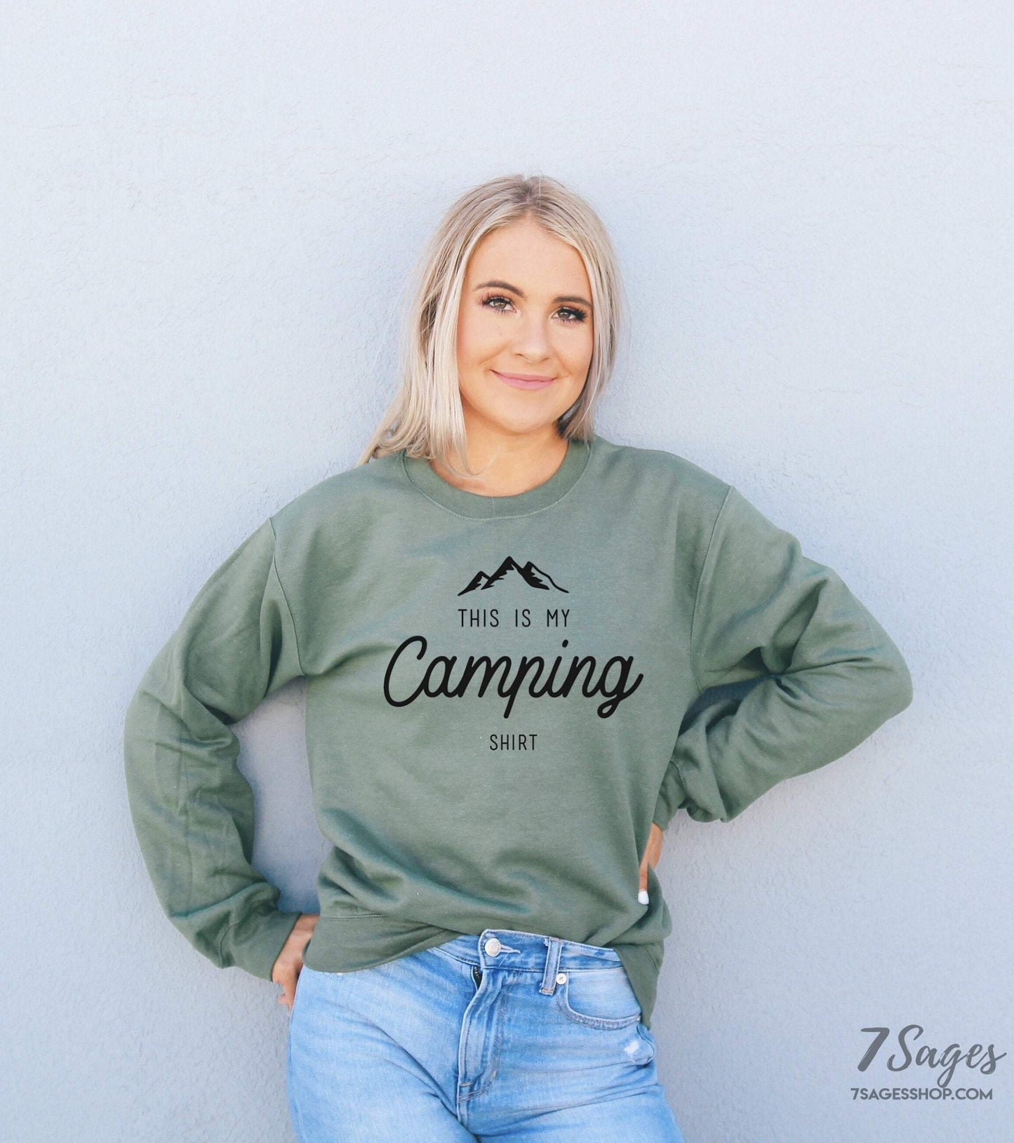 Camping Sweatshirt - This Is My Camping Shirt - Camping Gift - Camping Shirt