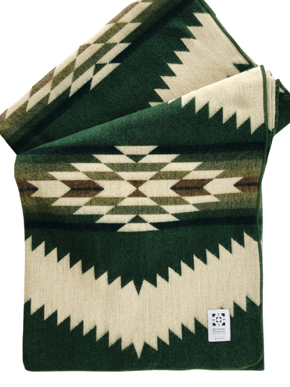 Tsachila Blanket - Forest Green