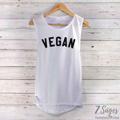 Vegan Tank Top - Vegetarian Tank Top - Vegan Shirt - Vegan Muscle Tank Top - Vegetarian Shirt - Vegan