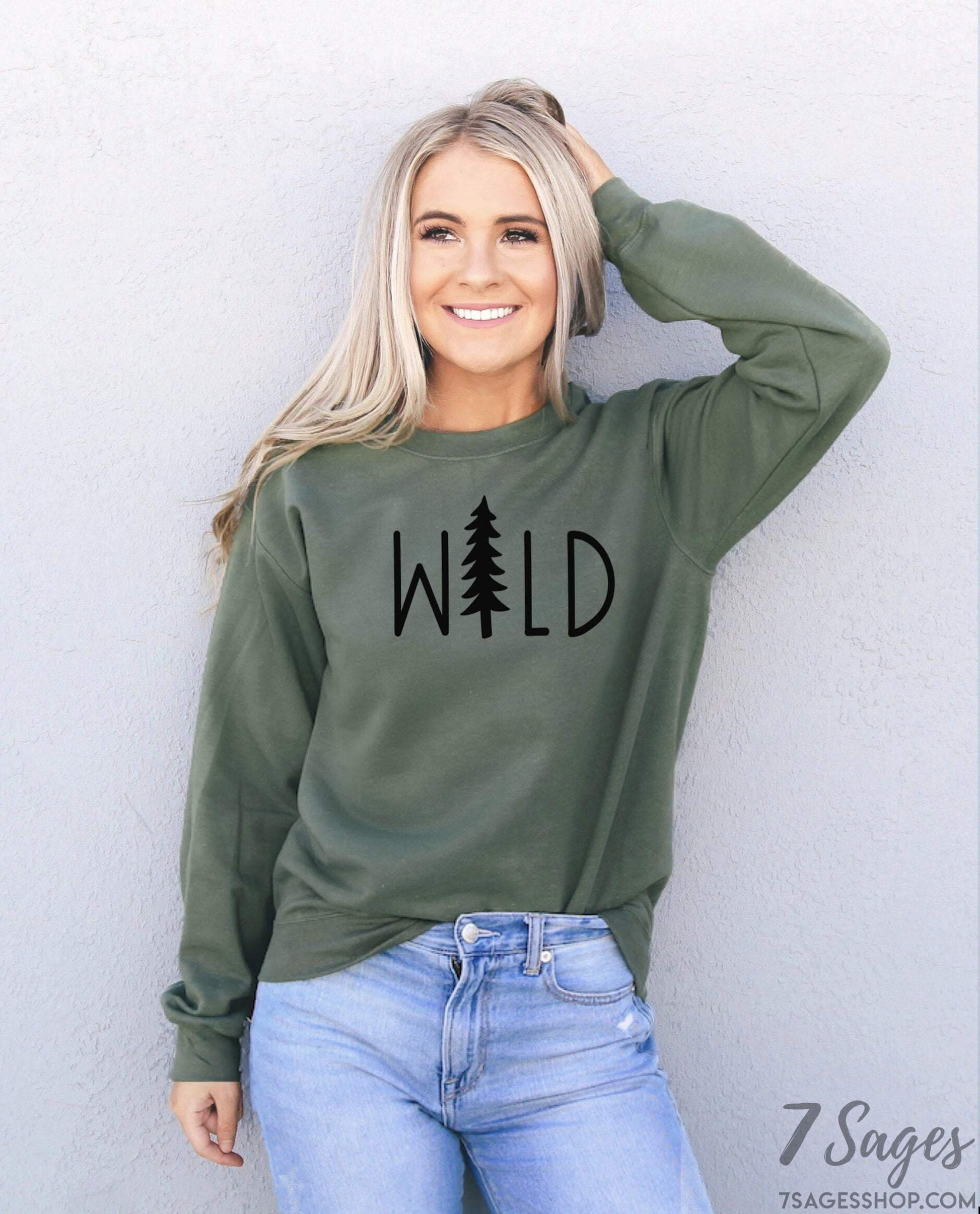 Wild Sweatshirt - Camping Sweatshirt - Camping Gift - Camping Shirt - Camping Sweaters - Outdoorsy Sweatshirt - Hiking Shirt