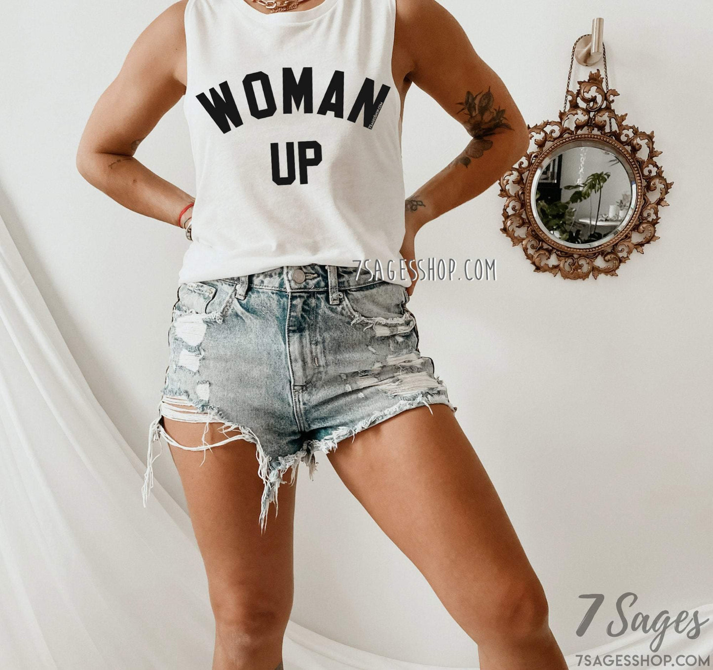 Woman Up Muscle Tank Top - Woman Up Tank Top - Feminist Shirt - Feminist Tank Top - Girl Power Shirt - Girl Power Tank Top,