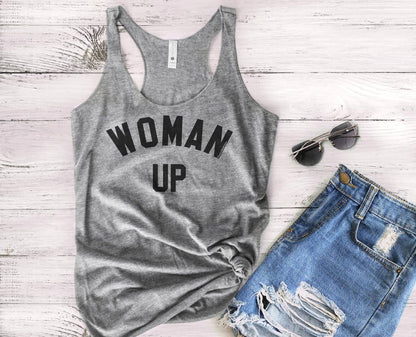 Woman Up Tank Top - Girl Power Tank Top - Woman Up Workout Tank Top - Feminist Tank Top,