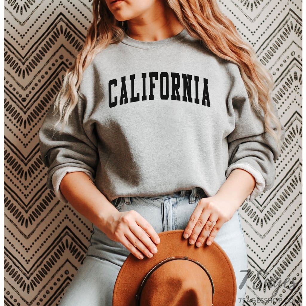 California Sweatshirt - California Shirt - West Coast Shirt - California Shirt - California Sweater - Sweatshirt - California Pullover