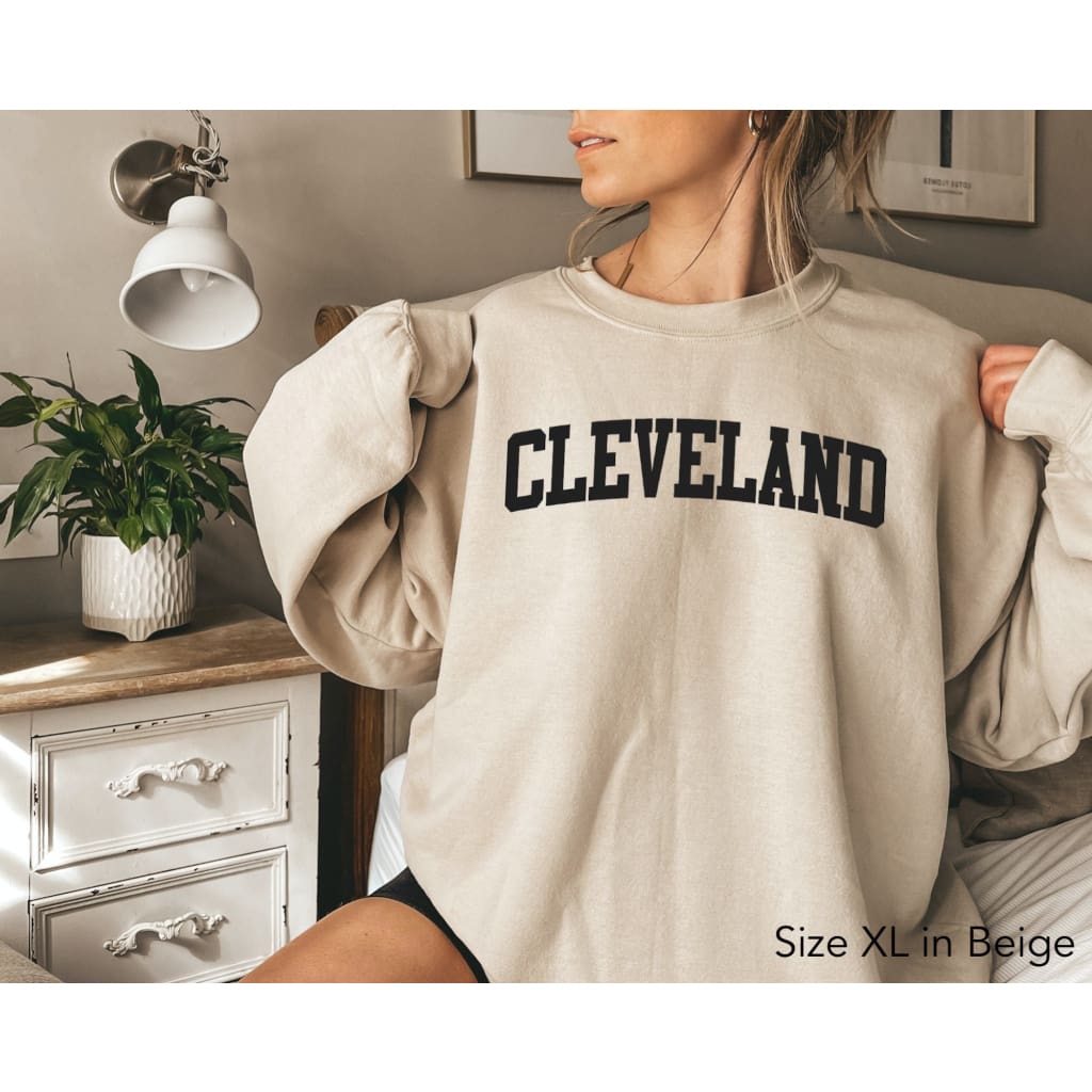 Cleveland Sweatshirt Cleveland Shirt Ohio Sweatshirt Cleveland Ohio Soft Crewneck