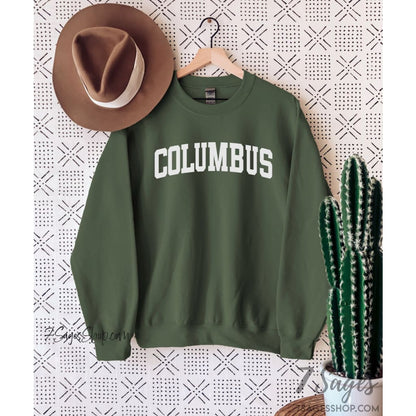 Columbus Ohio Sweatshirt Columbus Crew Ohio Sweatshirt Columbus Shirt Ohio Shirt Crewneck Sweater