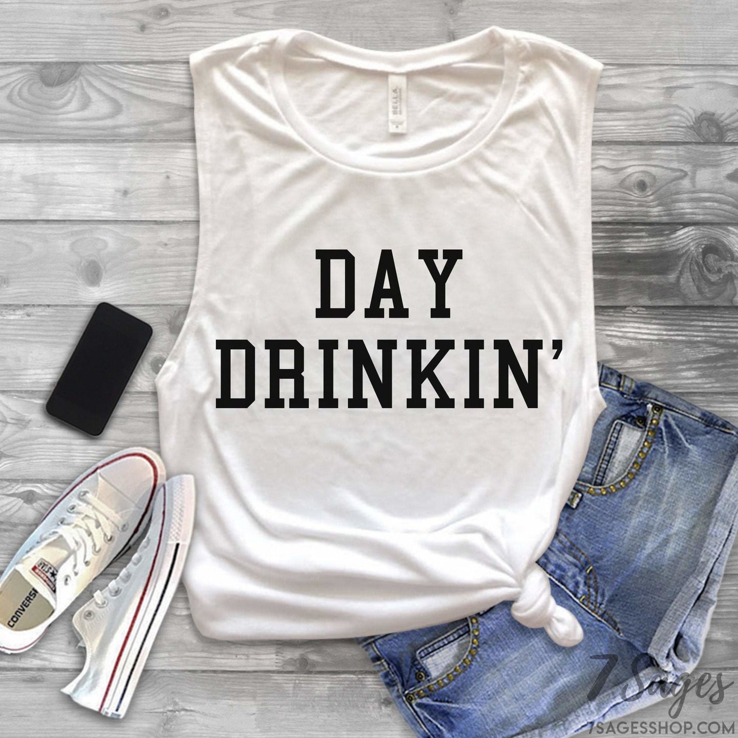 Day Drinkin Country Music Muscle Tank Top Shirt Country Festival Shirt Country Concert Tank Top Day Drinkin Tank Top