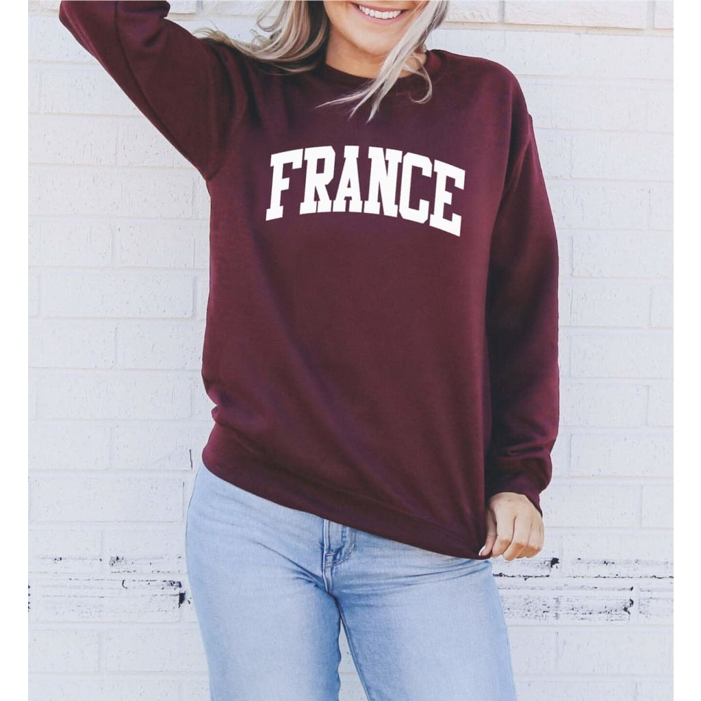 France Sweatshirt France Country Sweatshirt France Shirts Europe Shirt Europe Sweatshirt