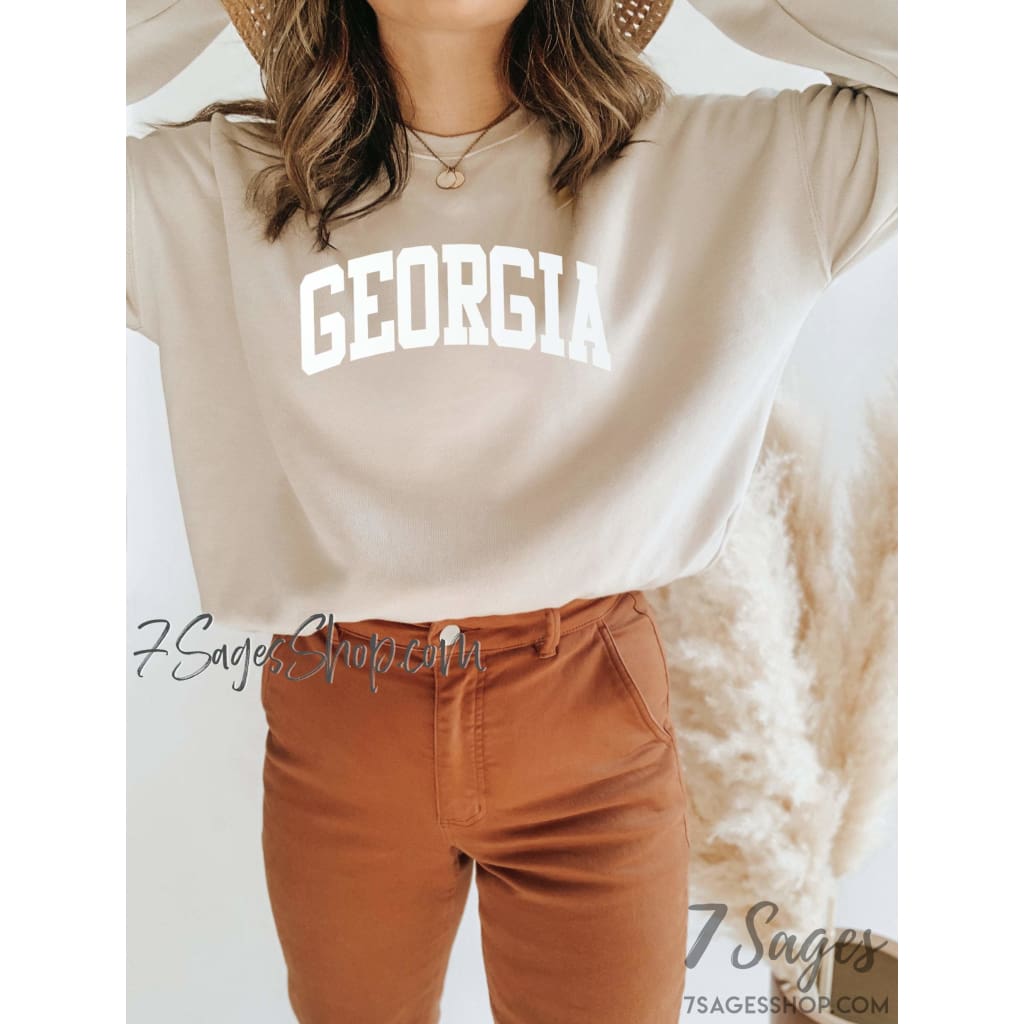 Georgia Sweatshirt - Georgia Shirt - Georgia Sweater - Georgia University Sweatshirt