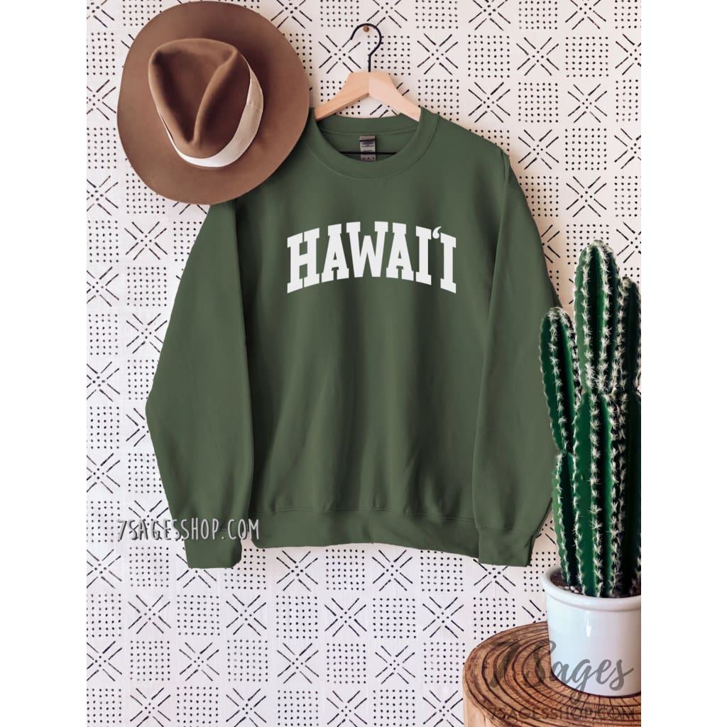 Hawaii Sweatshirt - Hawaii Sweater - Hawaii Shirt - Hawaii Crewneck