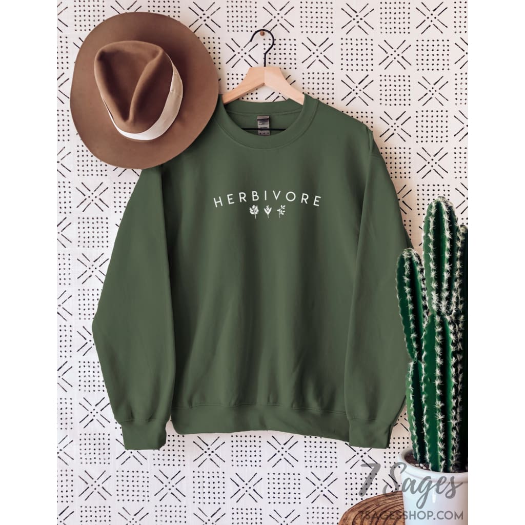 Herbivore Sweatshirt - Herbivore Shirt - Vegan Shirt - Vegan Sweatshirt - Vegetarian Sweatshirt - Vegan Sweatshirt