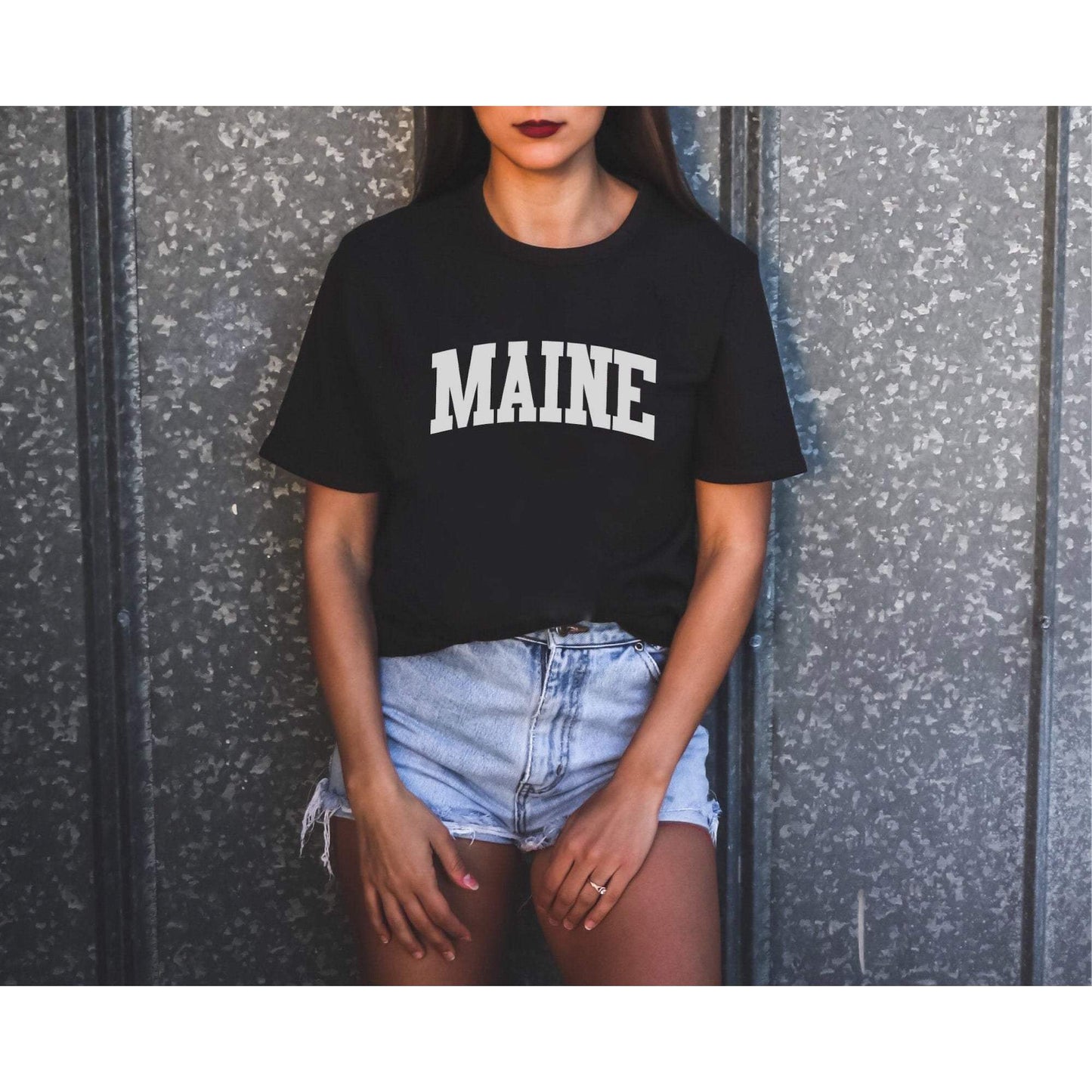 Maine Shirt Maine Tshirt Crewneck Tee Maine Gifts Unisex Soft T-Shirt