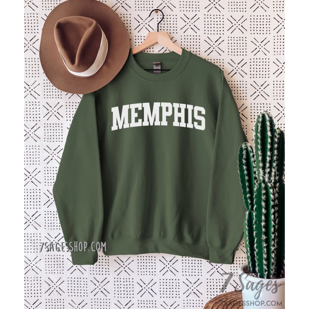Memphis Sweatshirt Memphis Tennessee Sweatshirt Memphis Shirt Memphis T Shirt Memphis Gift Memphis Crewneck Sweater