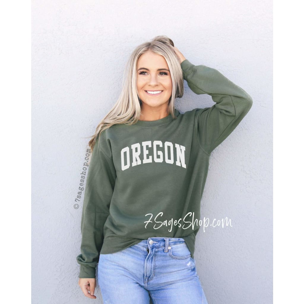 Oregon Sweatshirt Oregon Shirts Portland Oregon Oregon Crewneck Sweater
