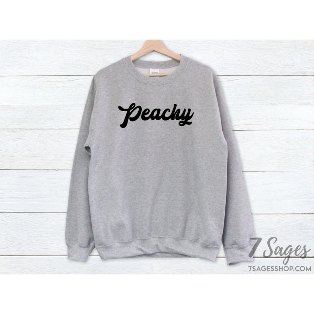 Peachy Sweatshirt - Retro Peachy Shirt - Peachy Tshirt - 70s Sweatshirt